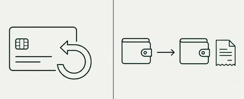 crypto chargebacks vs card refund comparison